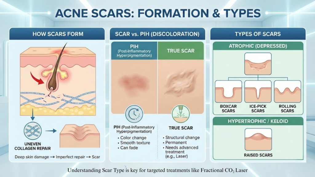 Acne Scars Formations and Types