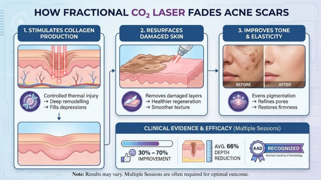 How Fractional CO2 Laser Fades Acne Scars