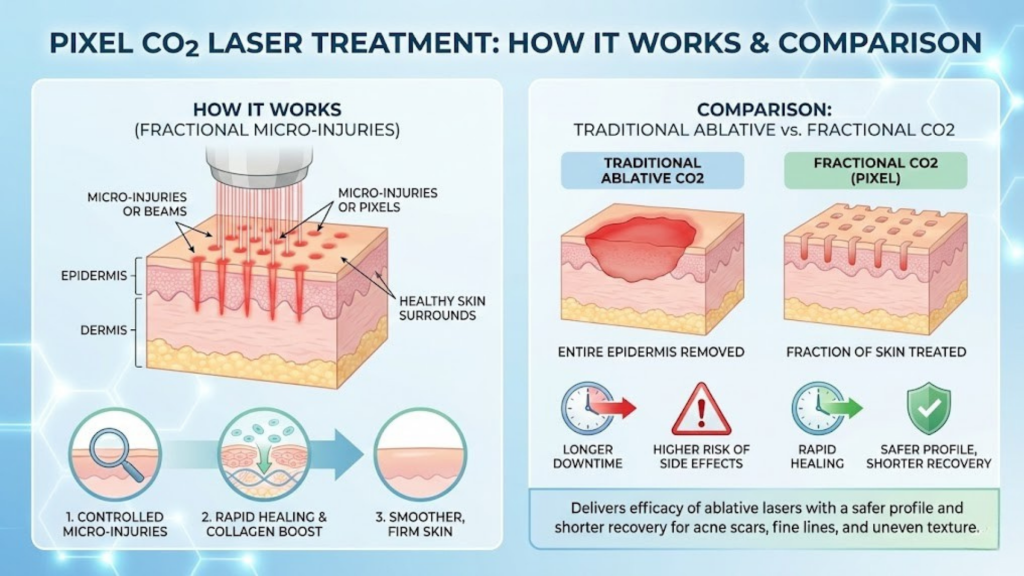How Pixel CO2 Laser Treatment Works